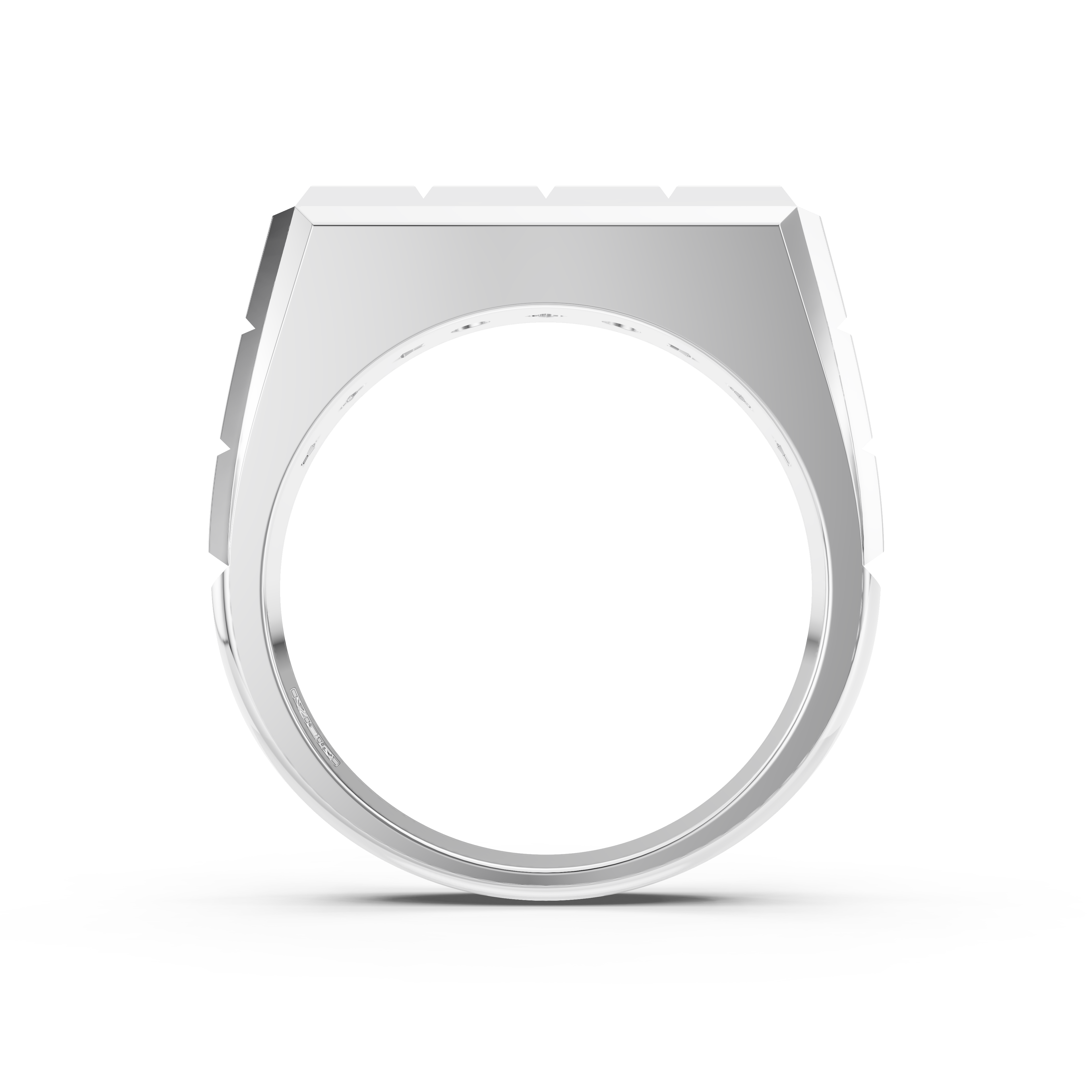 Nhẫn nam Kim cương Vàng trắng 14K VCR NA-0495 thượng lưu