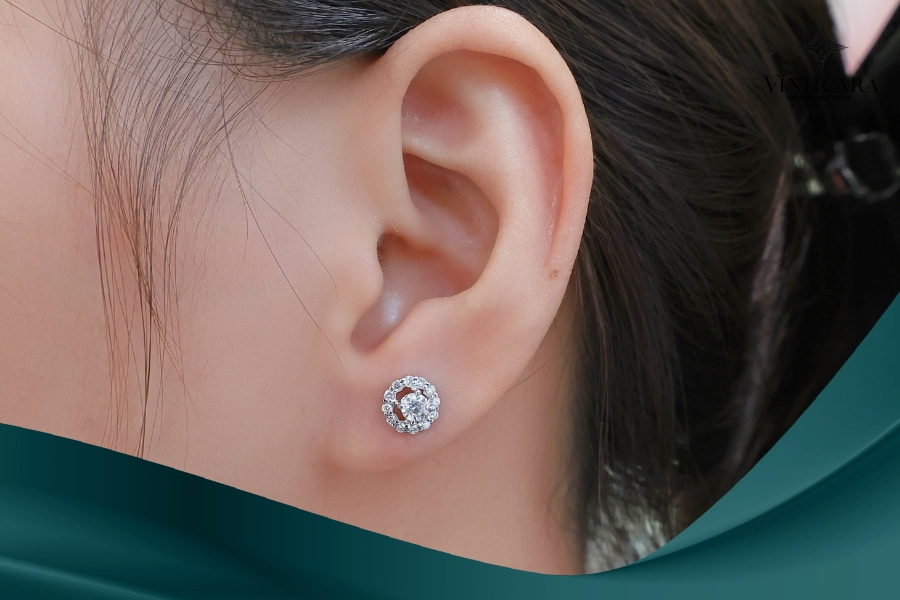 Vẻ đẹp rực rỡ, ngọt ngào của đôi bông tai cưới hột xoàn cao cấp