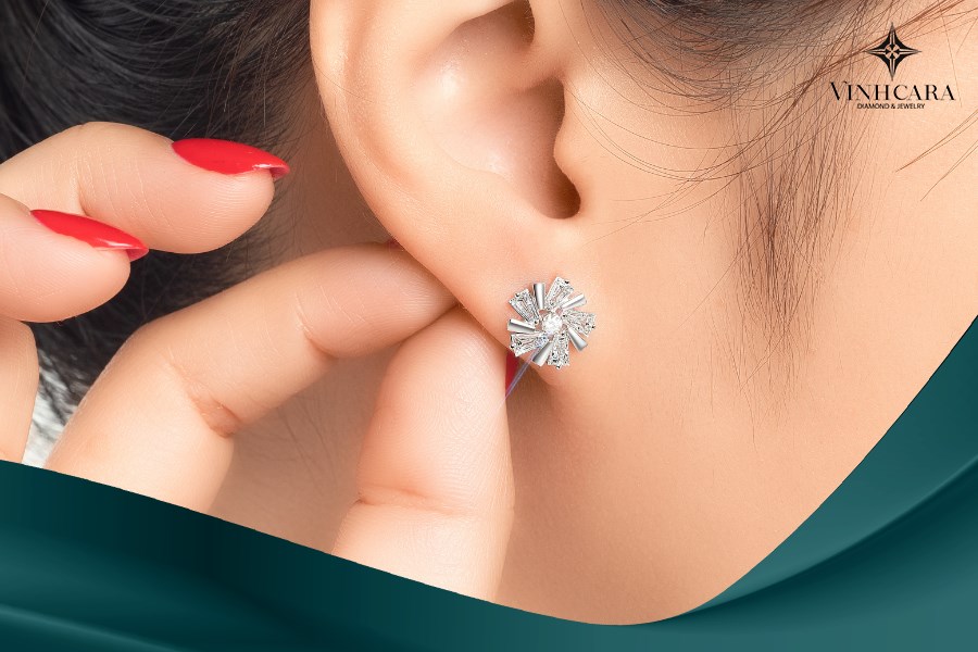 Bông tai Kim cương BN-0239 tượng trưng tình yêu bền đẹp