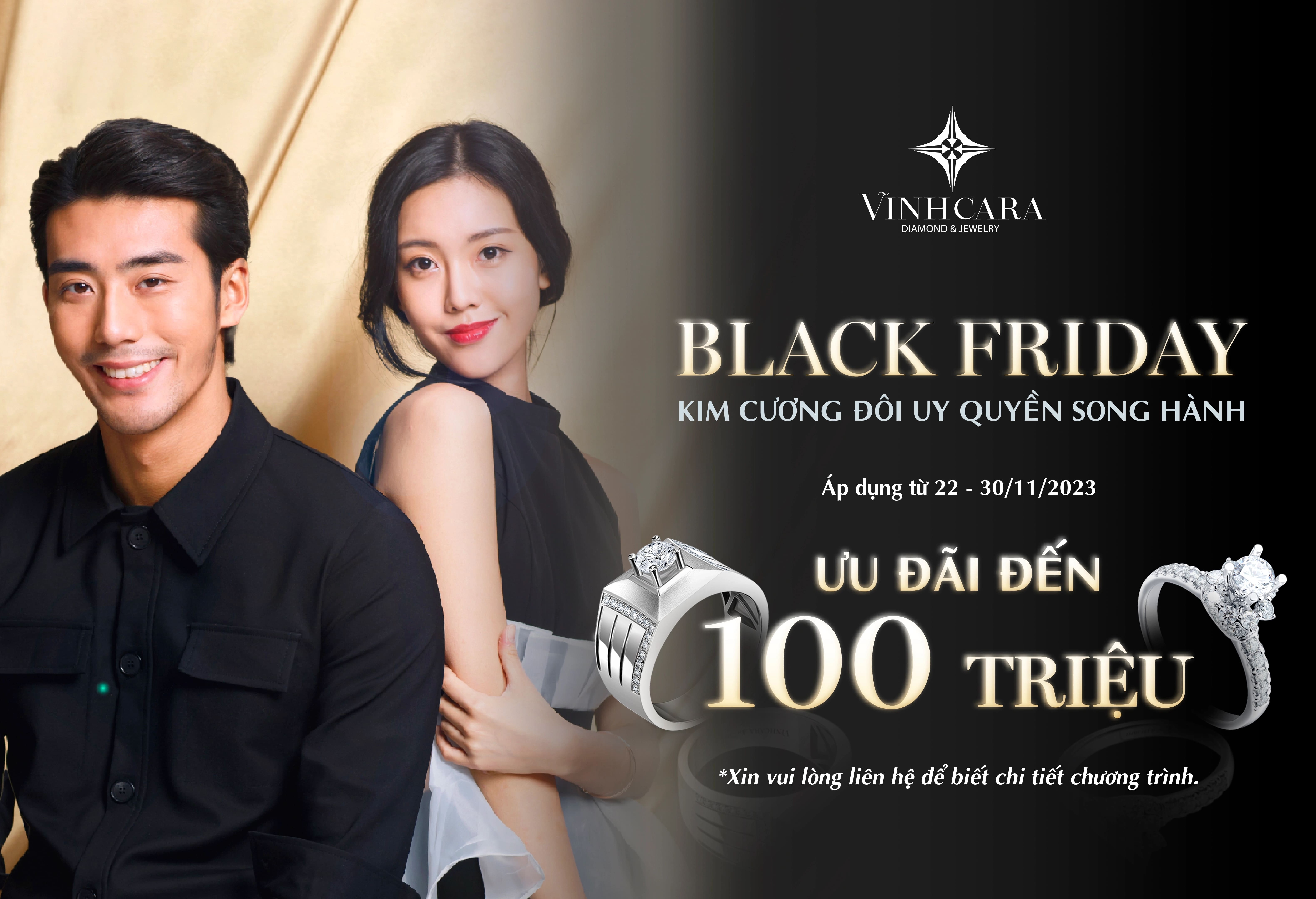 Black Friday: Ưu đãi 100 triệu kim cương đôi, quyền uy đồng hành