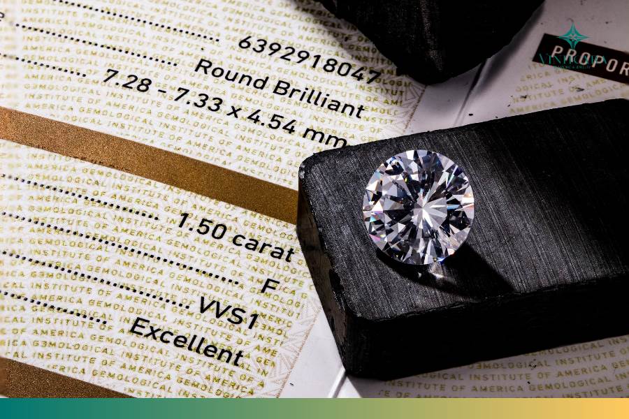 Giá kim cương trọng lượng 5 Carat phụ thuộc nhiều yếu tố