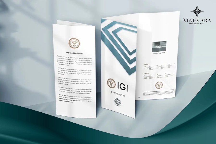 Giấy kiểm định IGI khá phổ biến tại thị trường Việt Nam