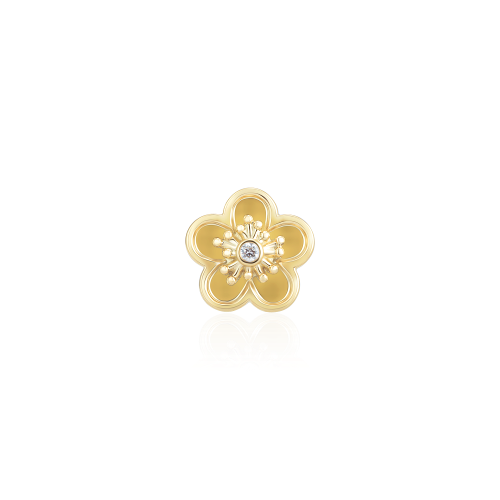 Hạt charm Kim cương Vàng vàng 18K VCR CH-0024 quyến rũ