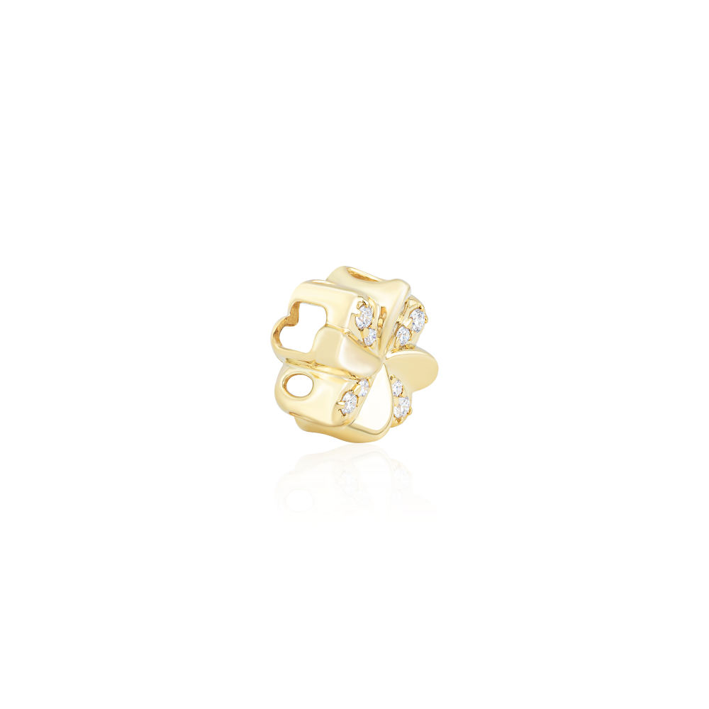Hạt charm Kim cương Vàng vàng 18K VCR CH-0026 sang trọng