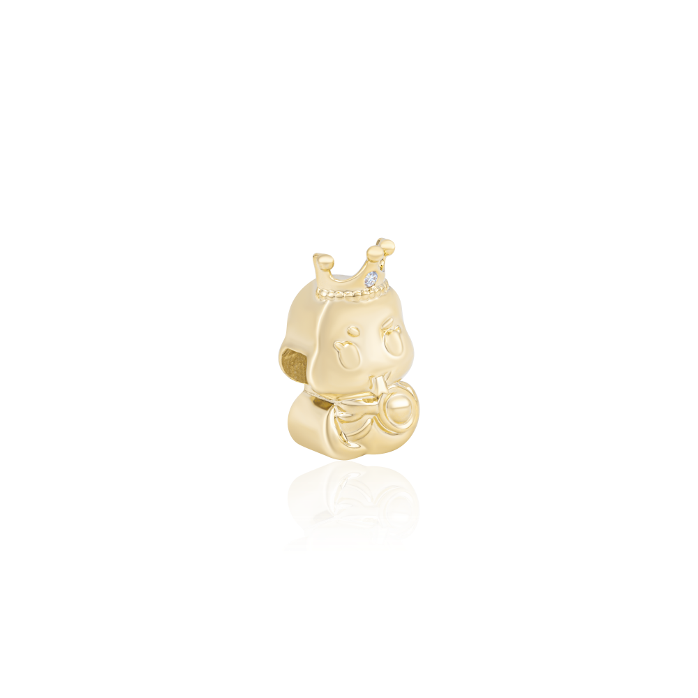 Hạt charm Kim cương Vàng vàng 18K VCR CH-0033 sang trọng