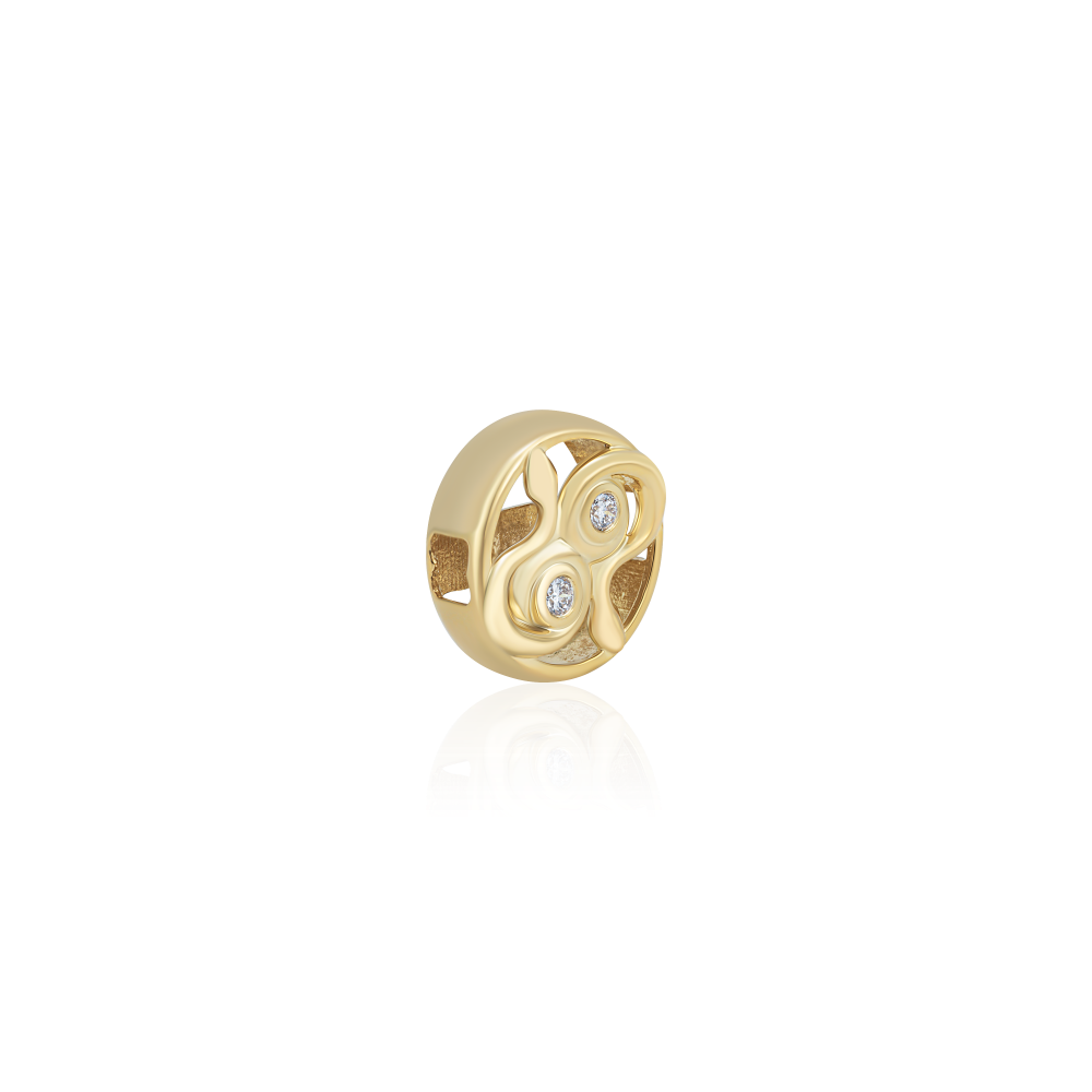 Hạt charm Kim cương Vàng vàng 18K VCR CH-0041 tinh tế