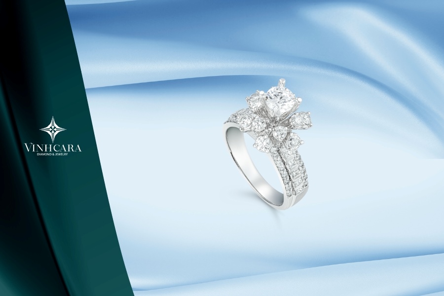 Vỏ nhẫn nữ Kim cương Vàng trắng 18K VCR NN-0775 - Tỏa sáng rực rỡ như nữ thần Vỏ nhẫn nữ Kim cương Vàng trắng 18K VCR NN-0775 - Tỏa sáng rực rỡ như nữ thần