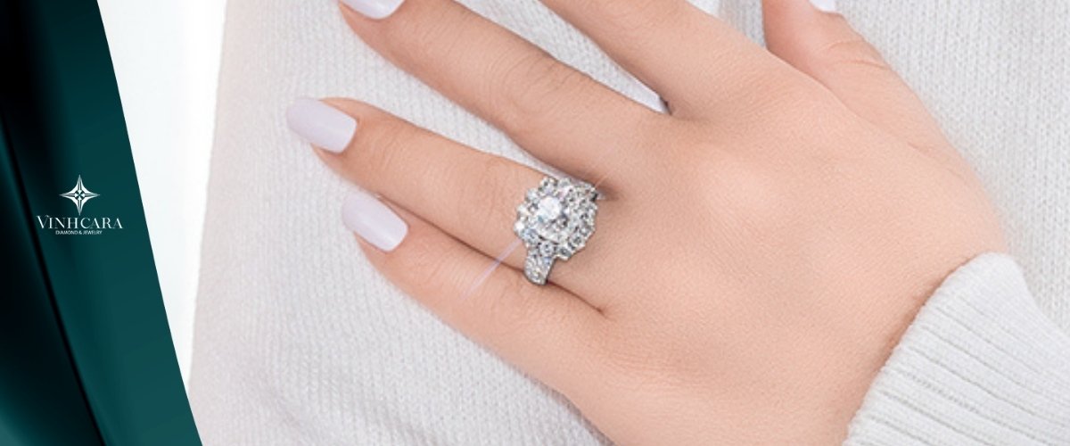 Nhẫn kim cương 1 carat thời thượng