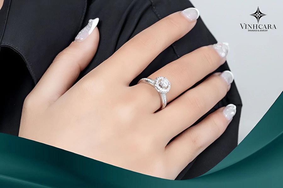 nhẫn kim cương đẹp mê ly