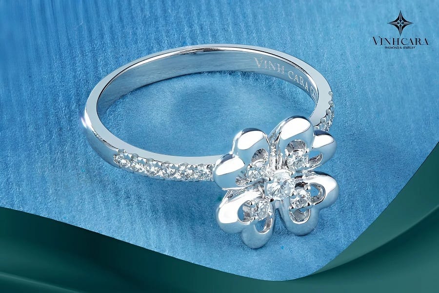 Nhẫn kim cương dưới 20 triệu đẹp thanh lịch