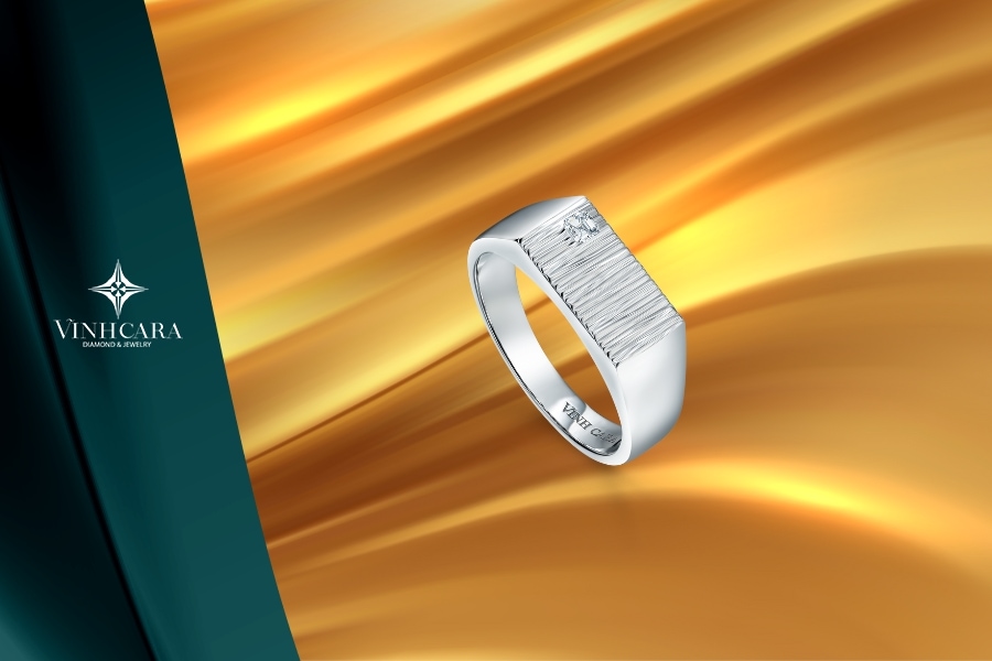 Nhẫn kim cương nam signet được săn đón đông đảo
