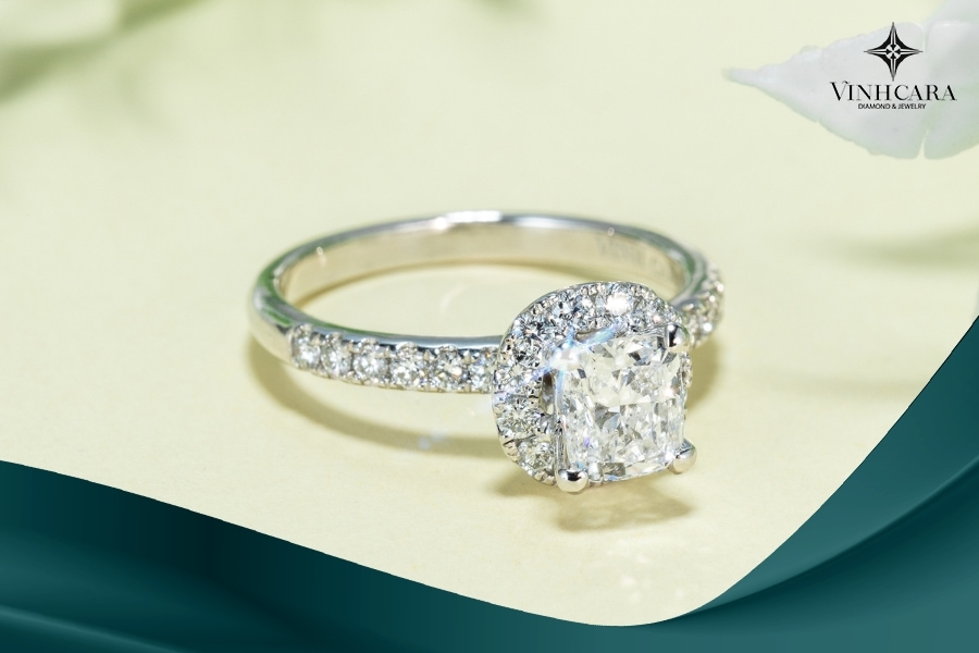 Nhẫn kim cương nữ đạt chuẩn GIA quốc tế
